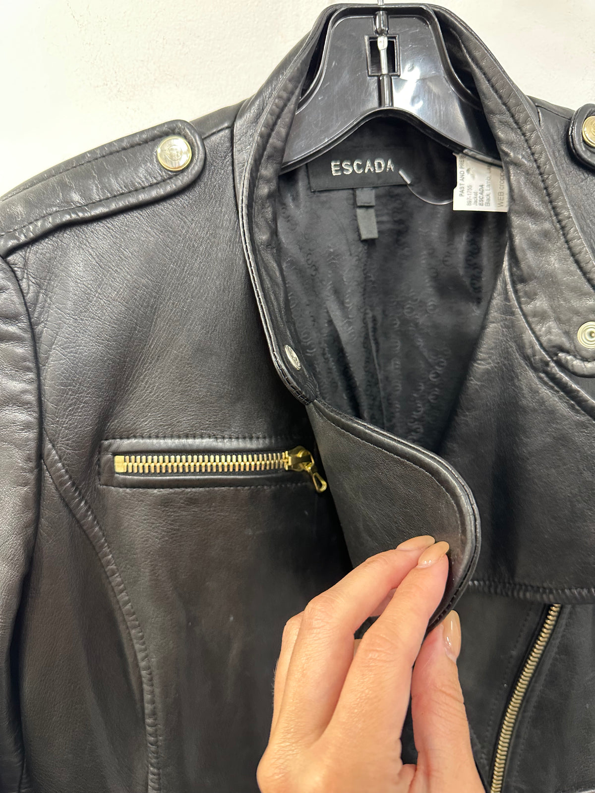 Escada leather Jacket