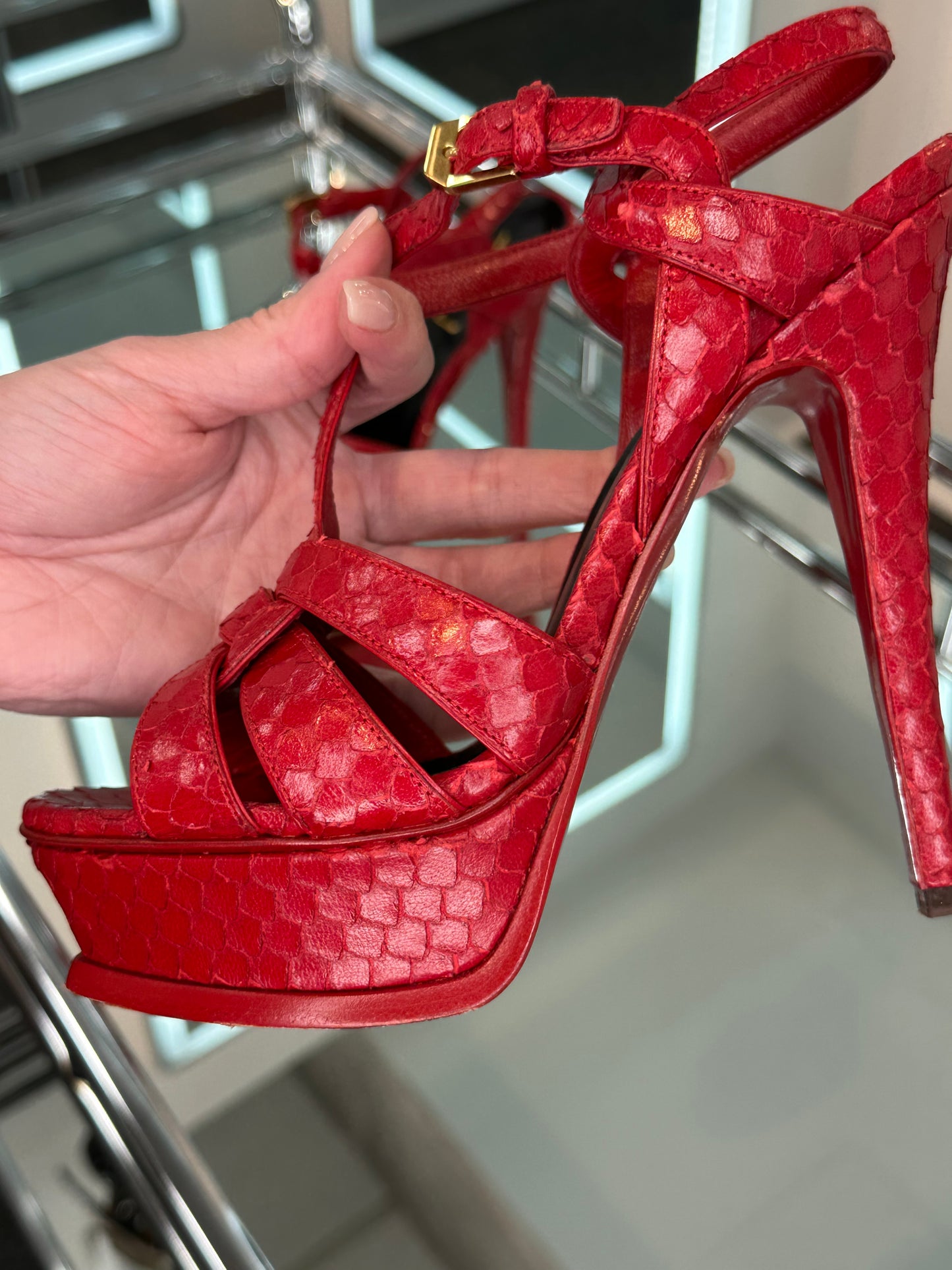 Saint Laurent T-Strap Sandals