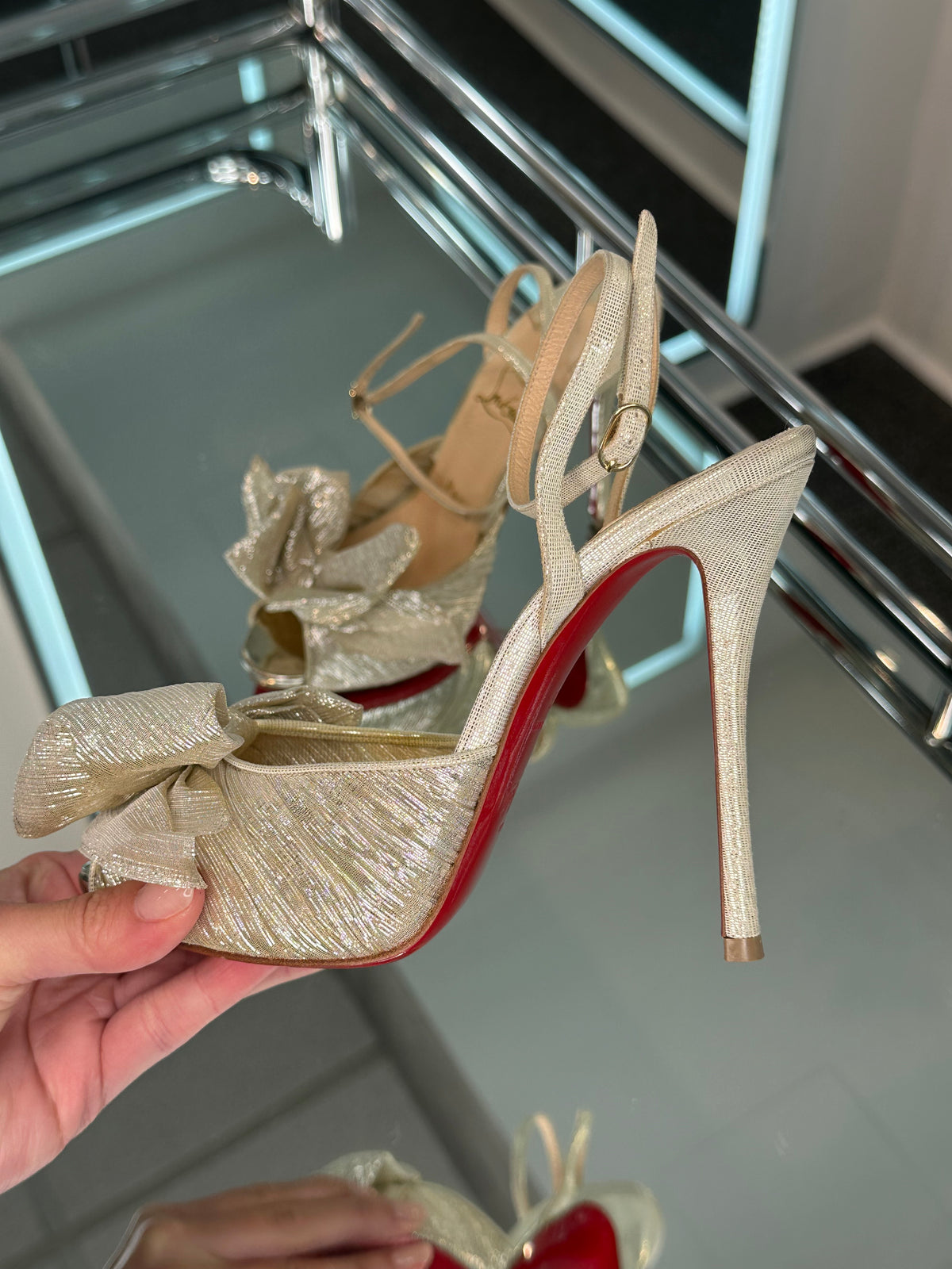 Christian Louboutin Chiffon Heels