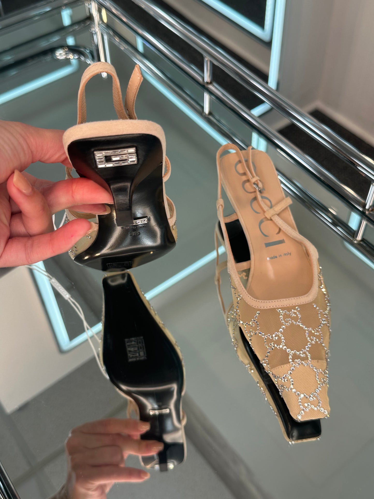 Gucci kitten heel Slingback Pump