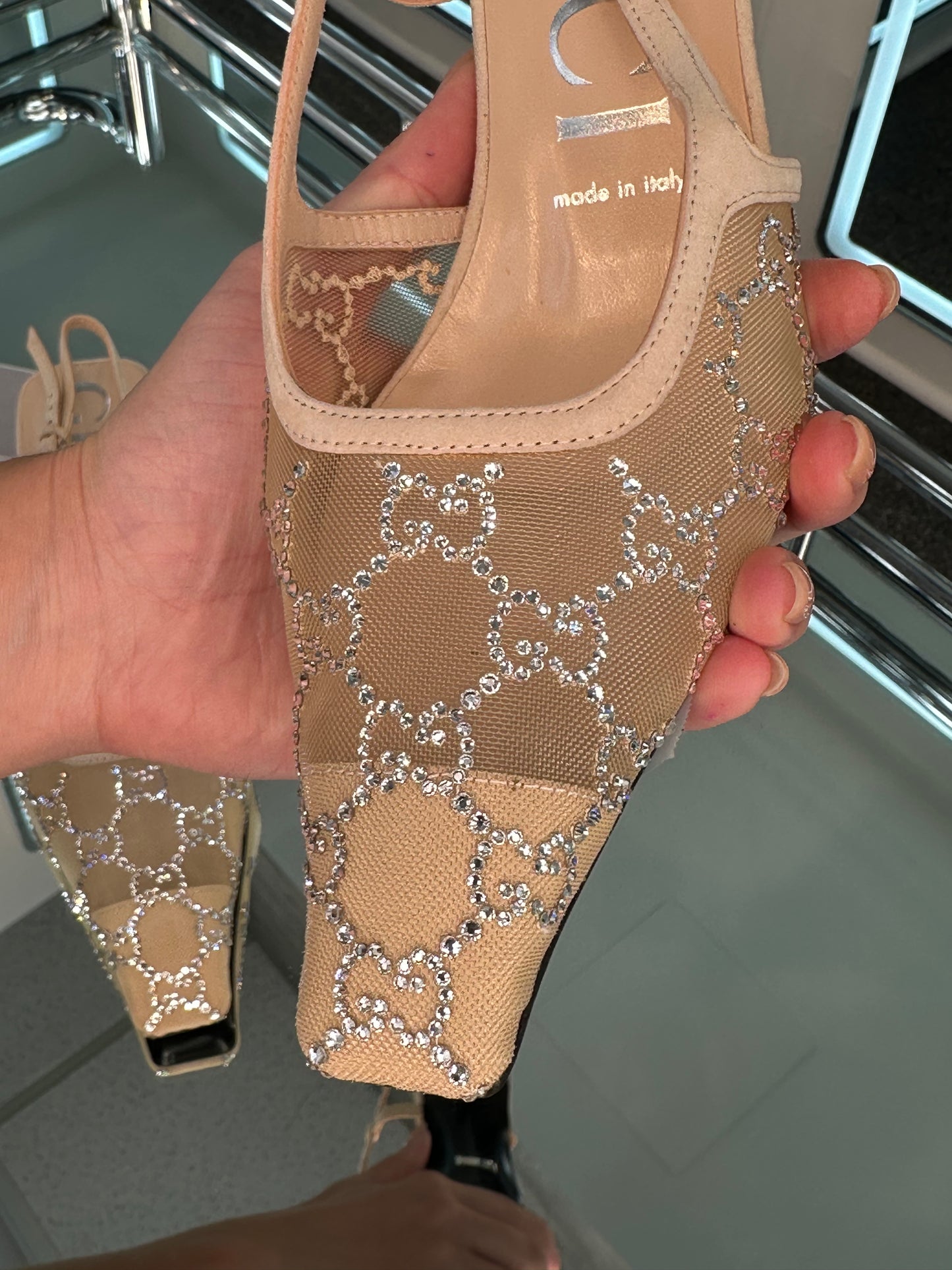 Gucci kitten heel Slingback Pump
