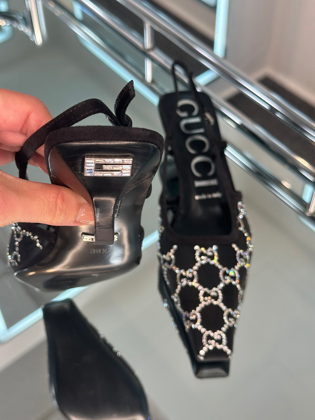 Gucci kitten heel Slingback Pump