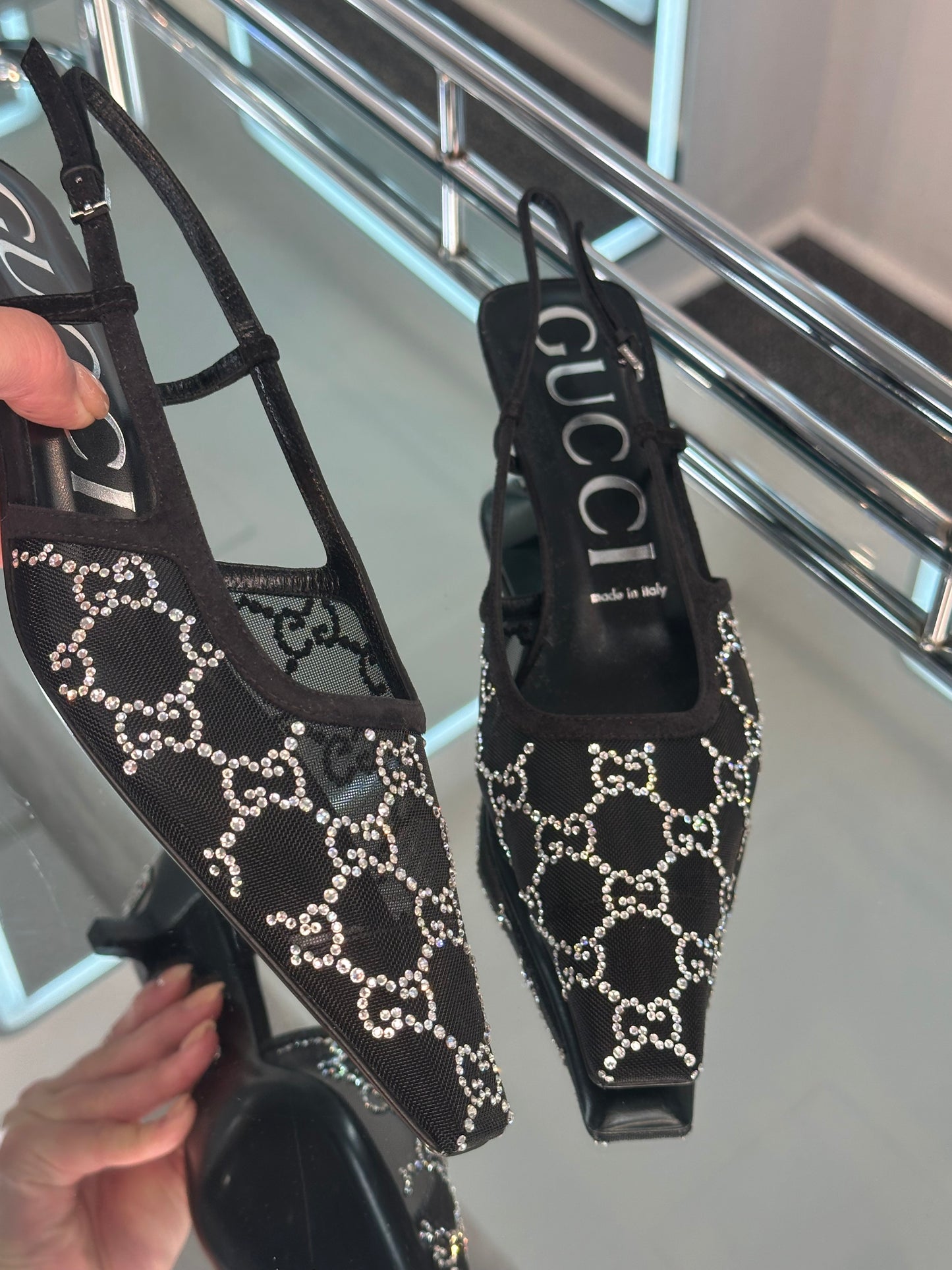 Gucci kitten heel Slingback Pump