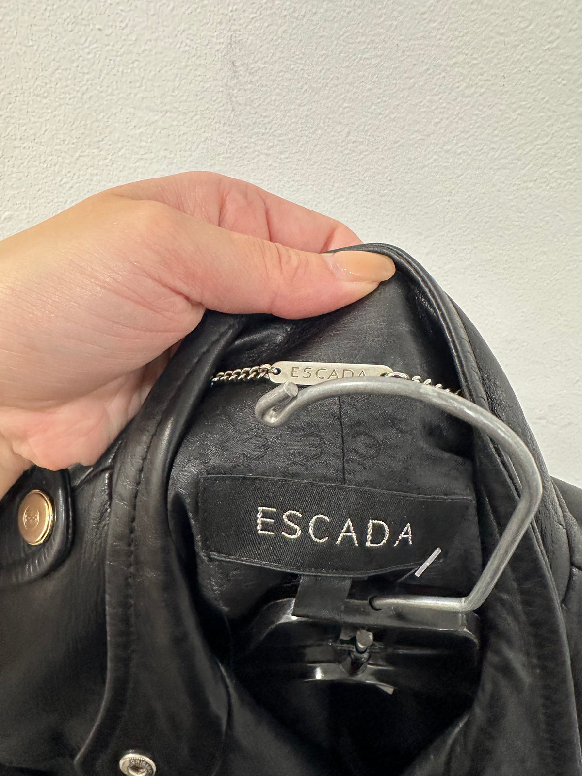 Escada leather Jacket
