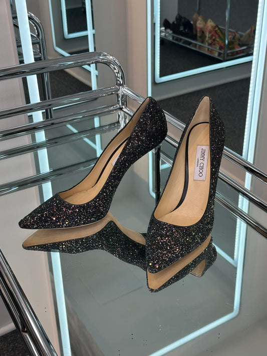 Jimmy Choo Glitter Pumps
