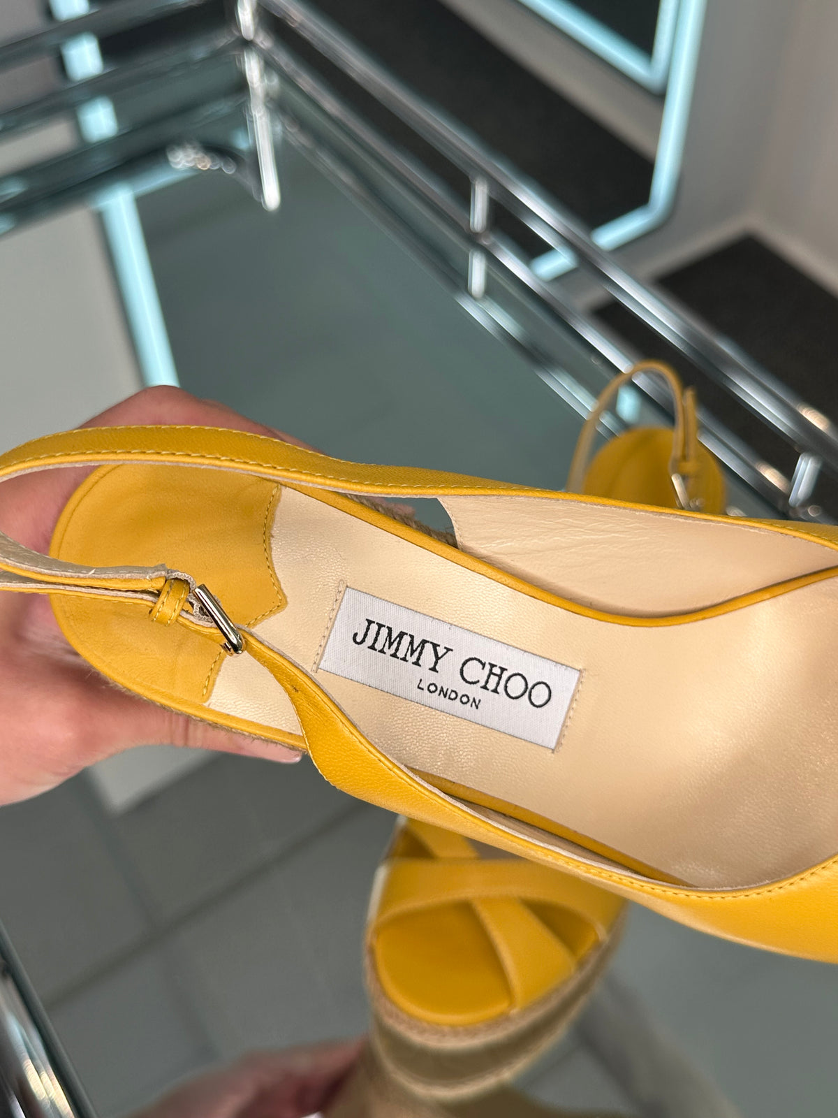 JIMMY CHOO Platform Sandal Size 40