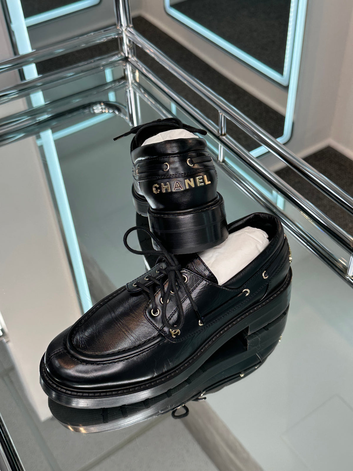 Chanel Moccasins