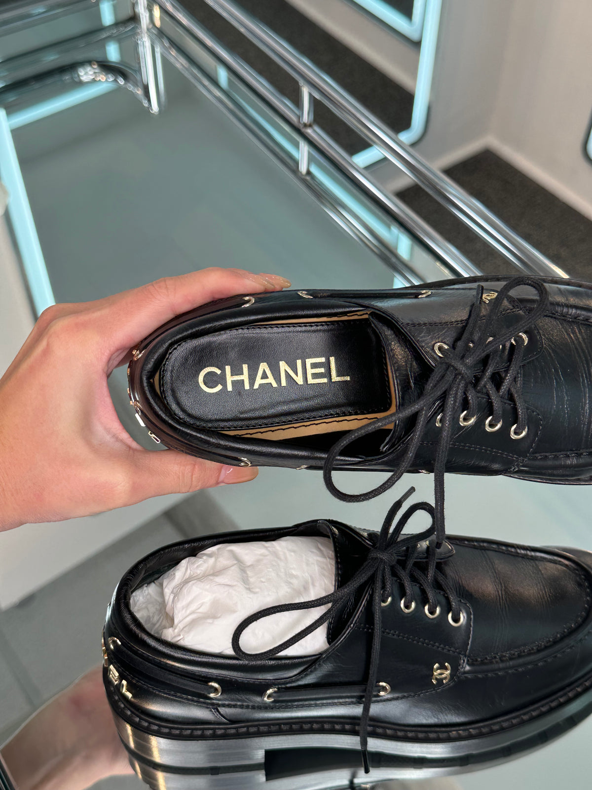 Chanel Moccasins