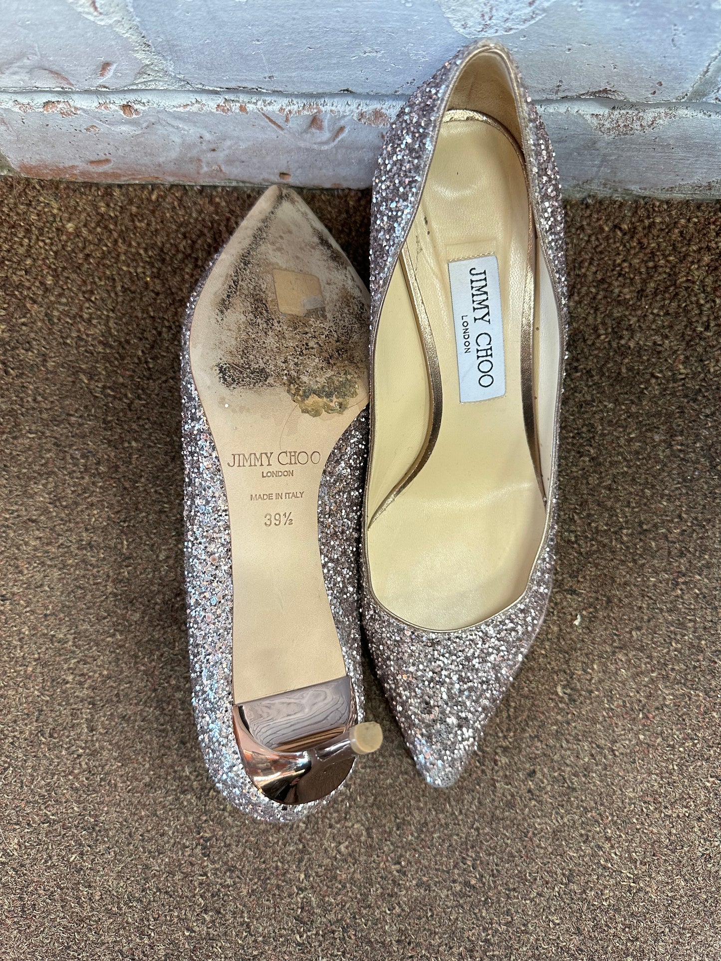 Jimmy Choo Glitter Pumps