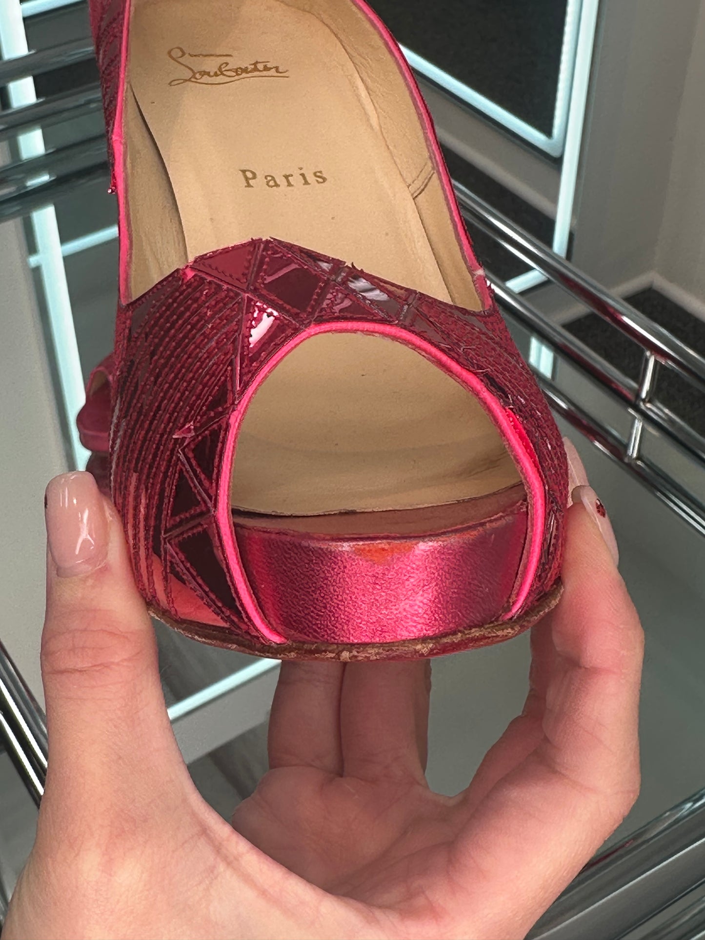 Christian Louboutin Peep-Toe Pump