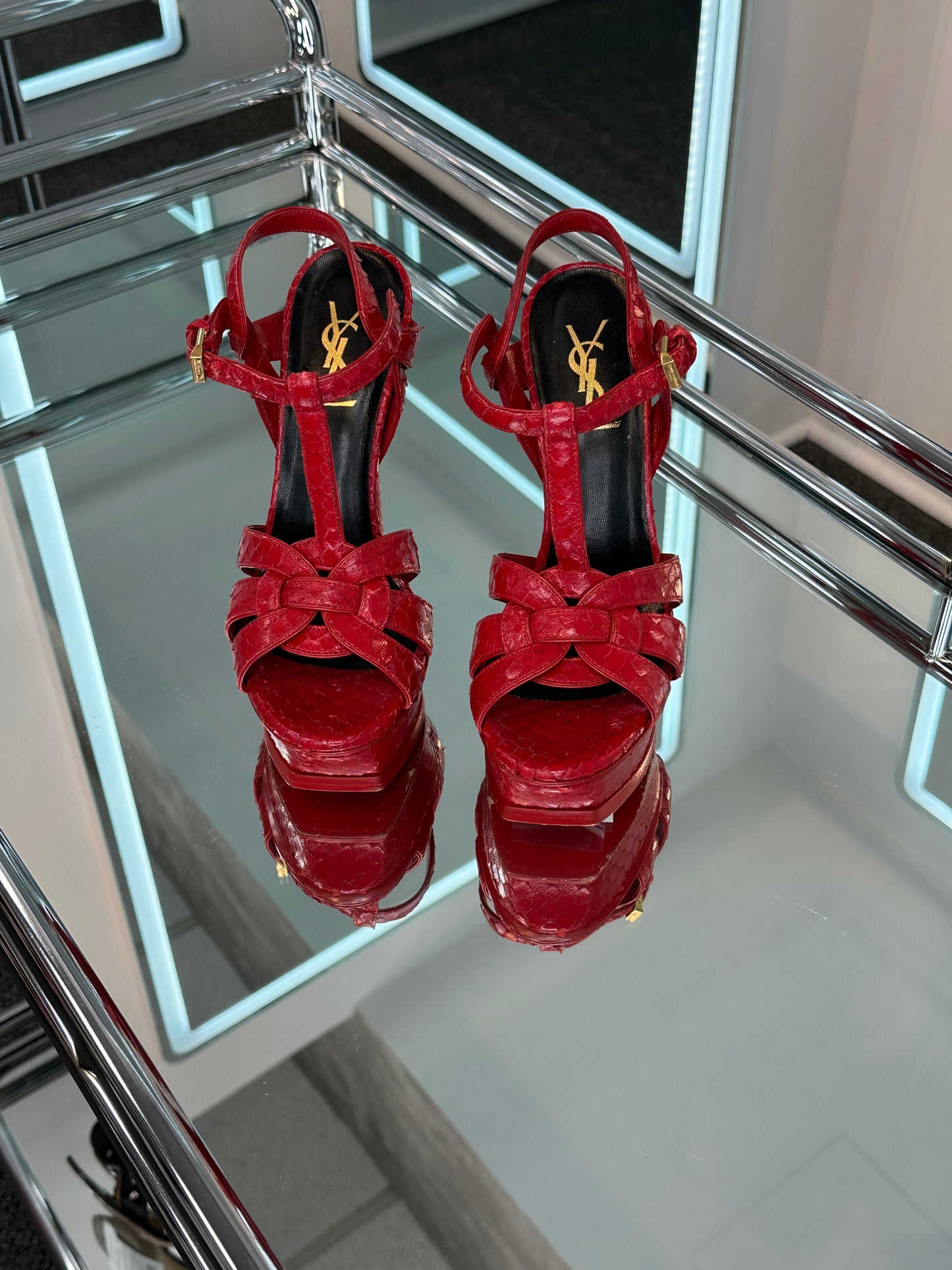 Saint Laurent T-Strap Sandals