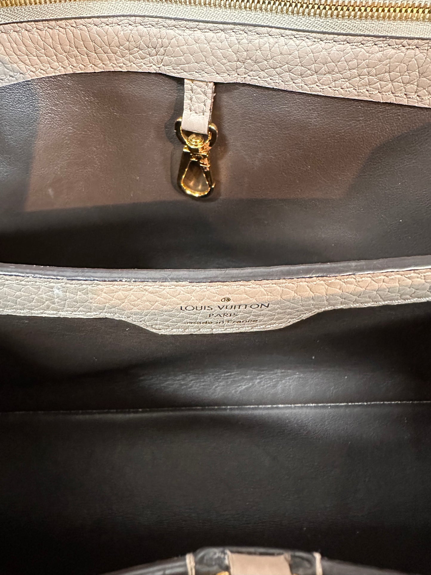 LOUIS VUITTON Taurillon Capucines PM
