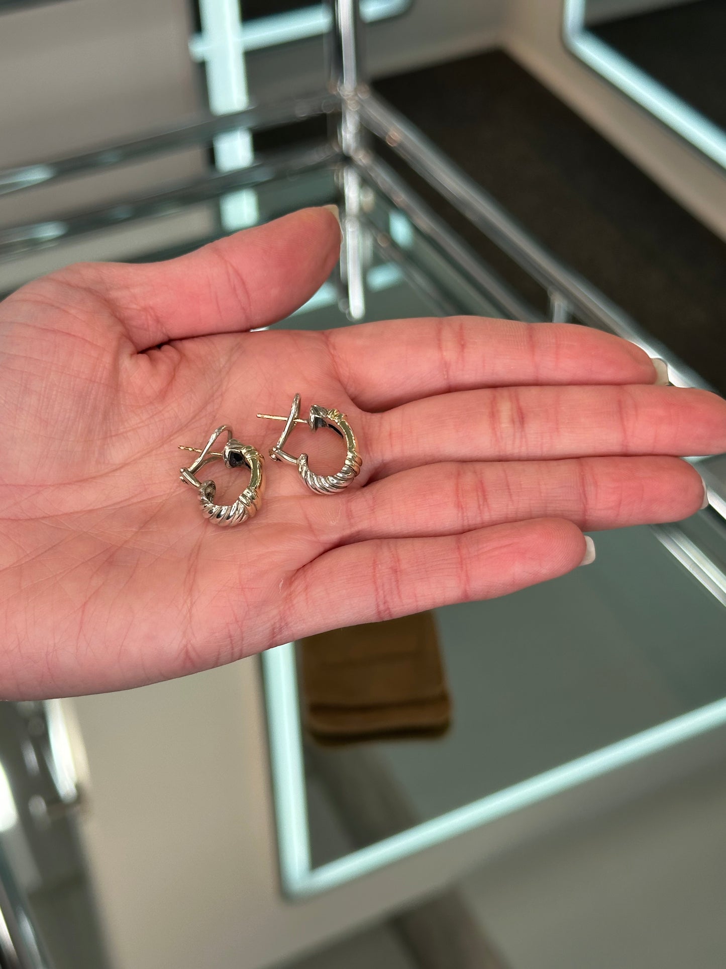 David Yurman vintage Hoop Earrings