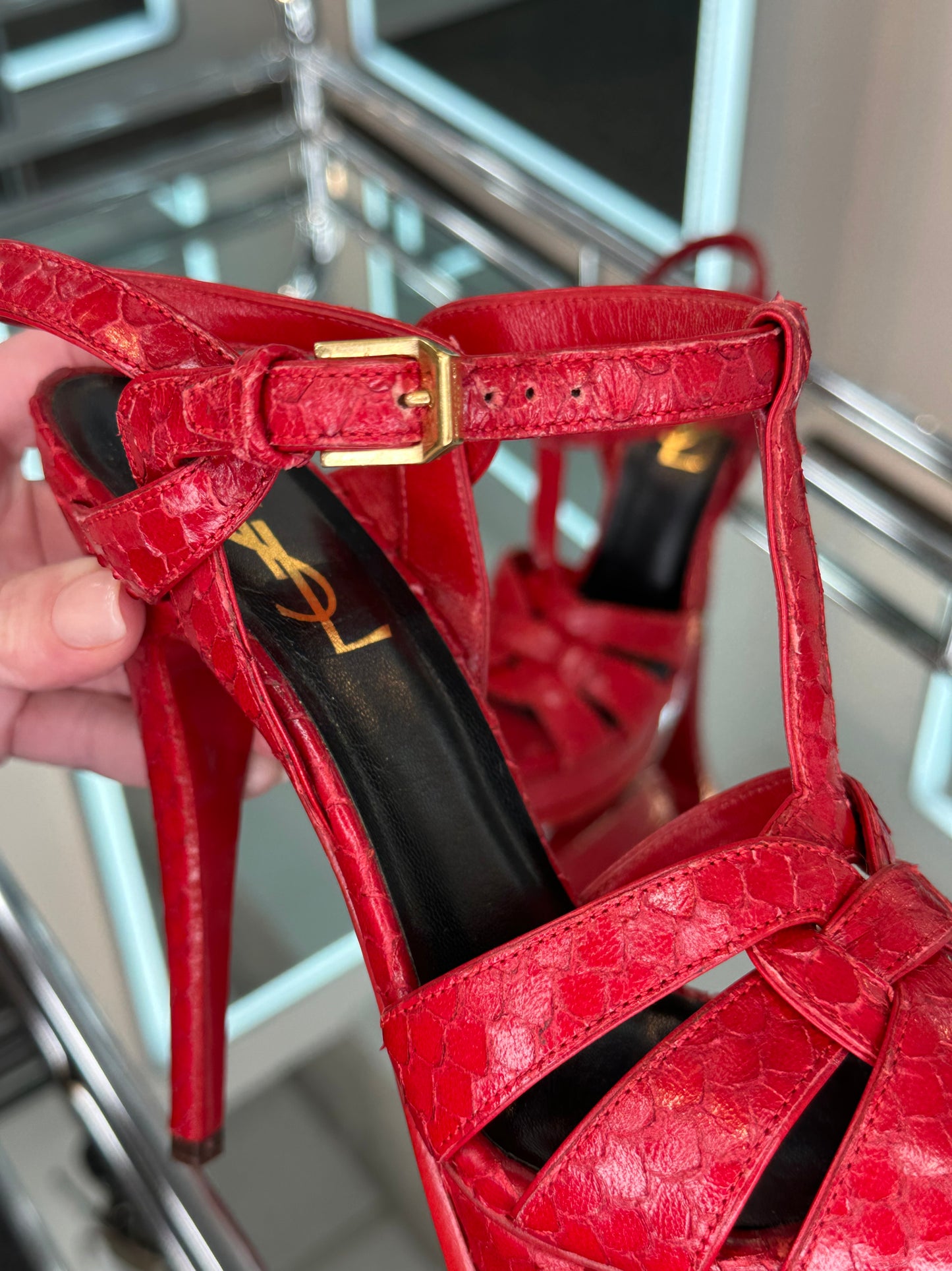 Saint Laurent T-Strap Sandals