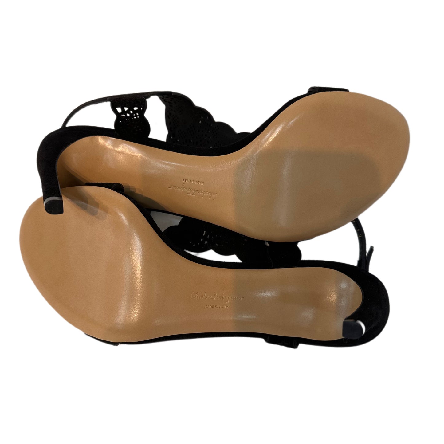 SALVATORE FERRAGAMO Suede Sandal Size 8