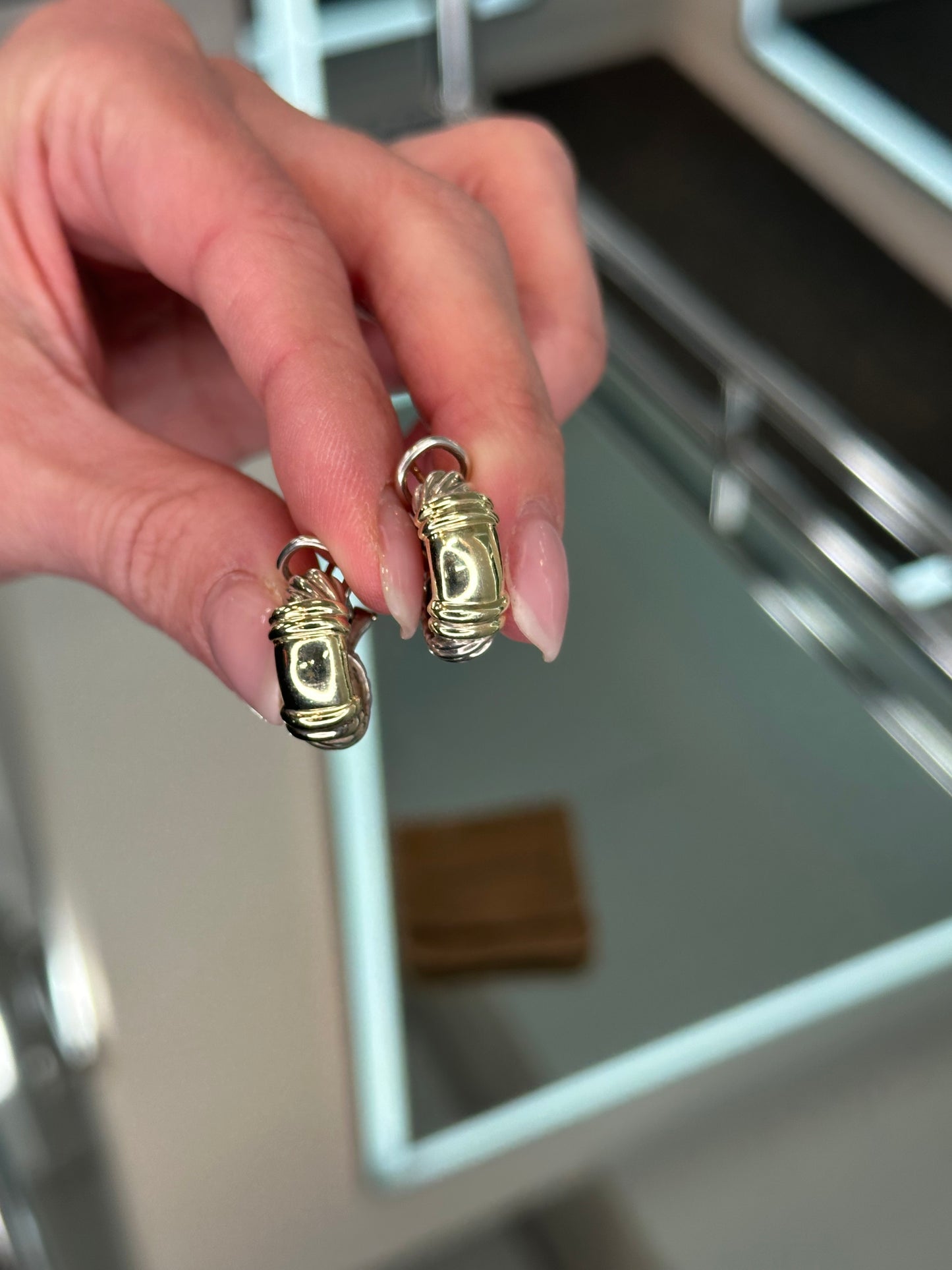 David Yurman vintage Hoop Earrings