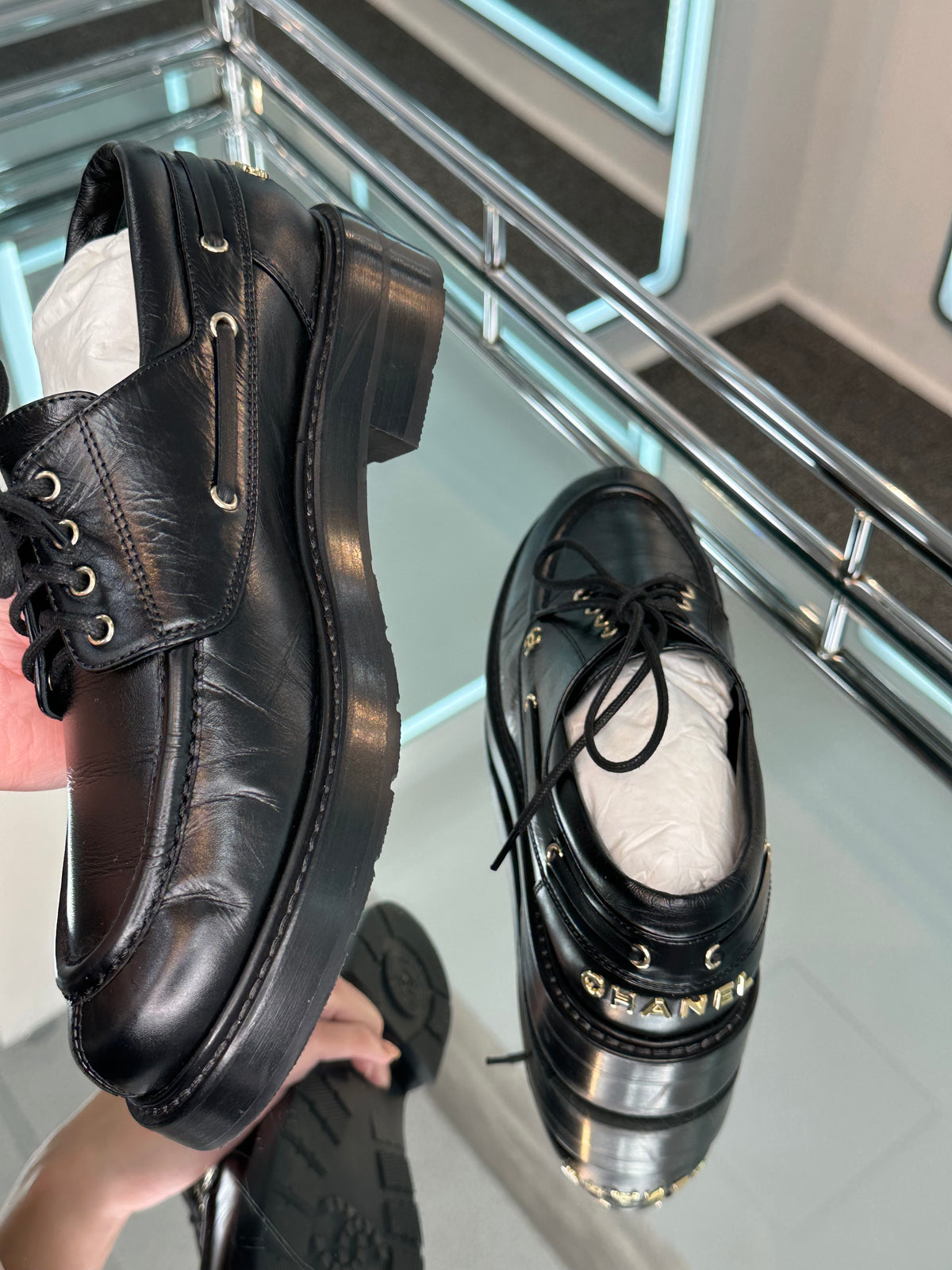 Chanel Moccasins