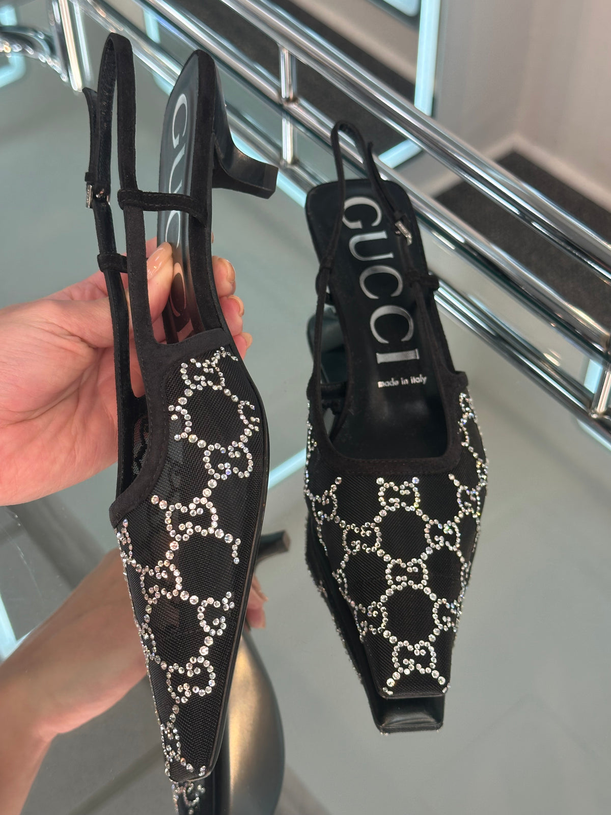 Gucci kitten heel Slingback Pump