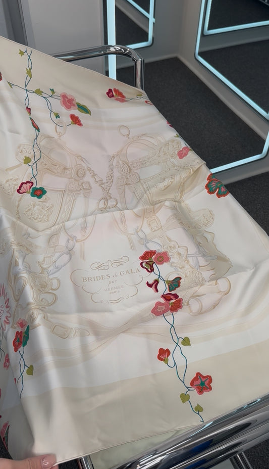 Hermes silk Scarf