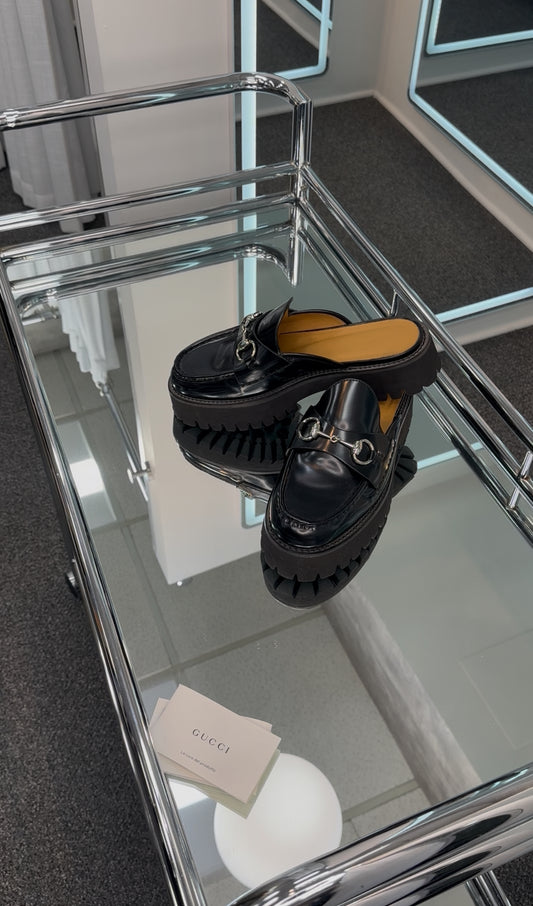 Gucci platform Loafer Mule