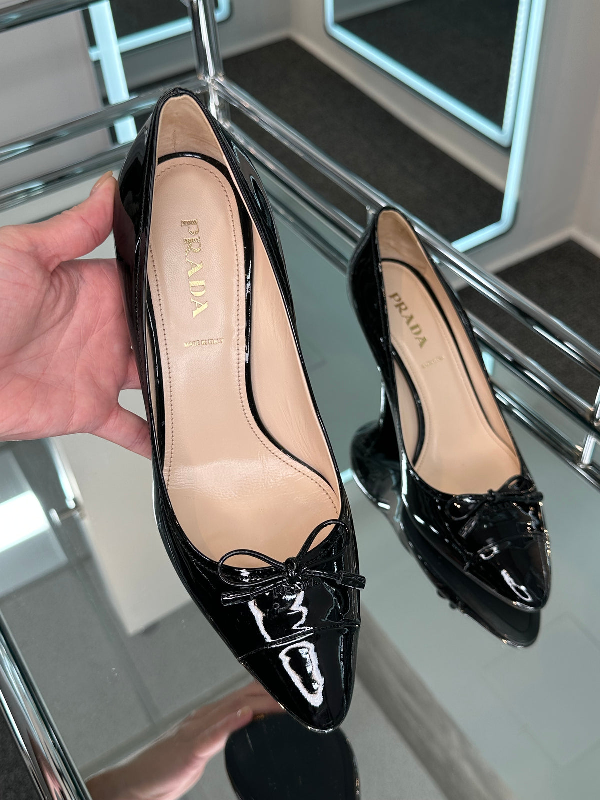 Prada Patent Pump