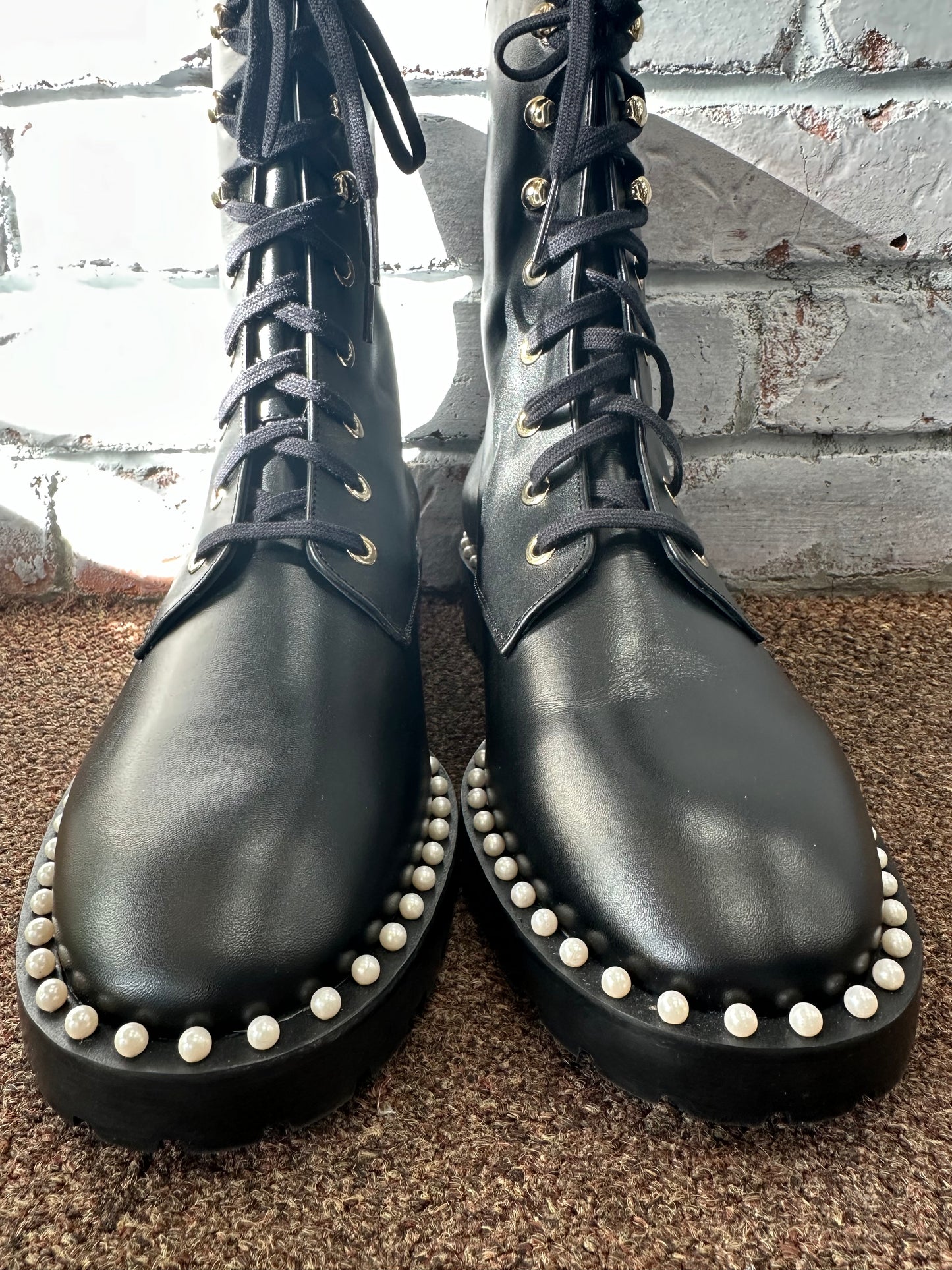 Stuart Weitzman combat boot