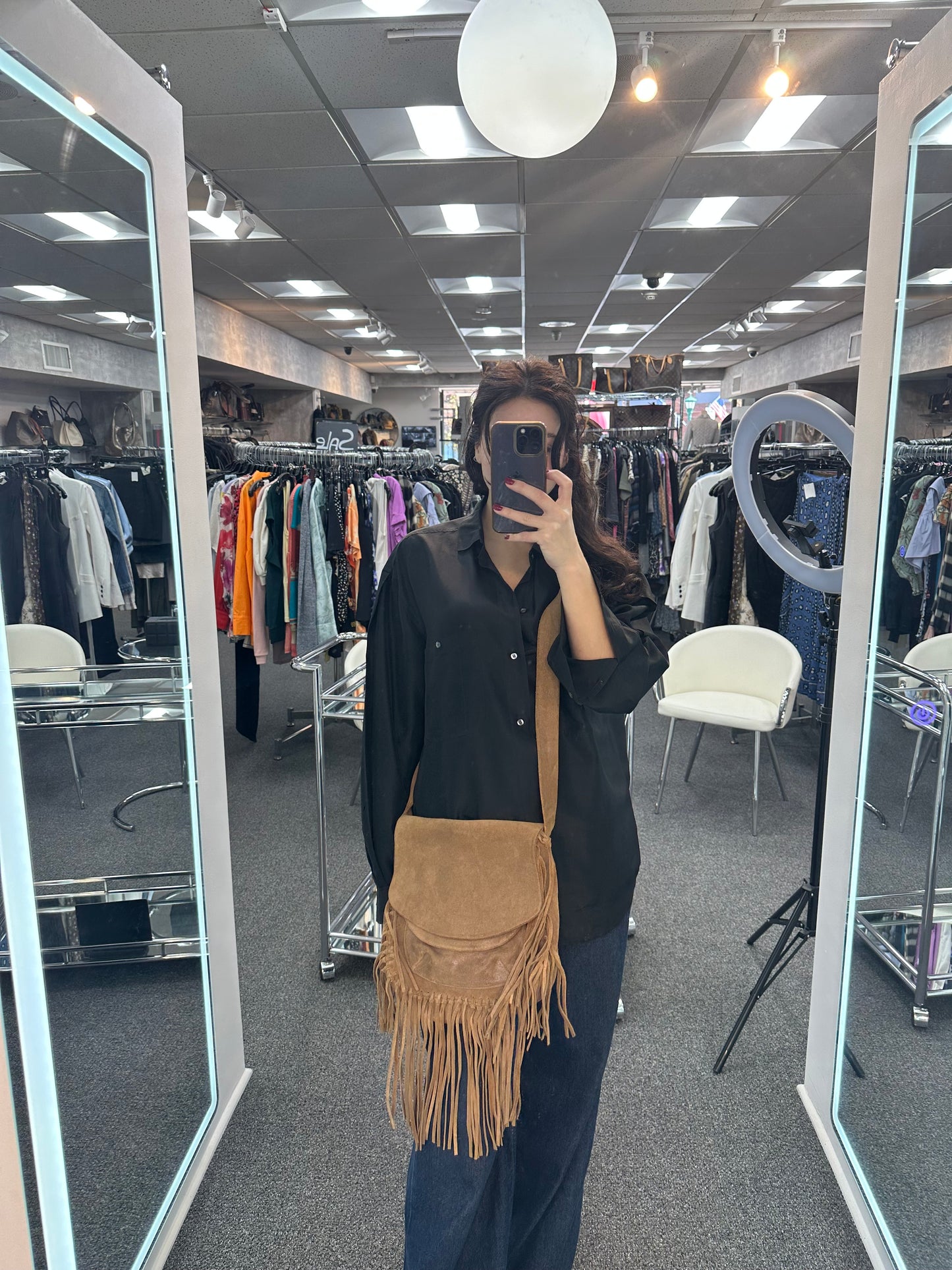 Laggo Fringe Messenger Bag