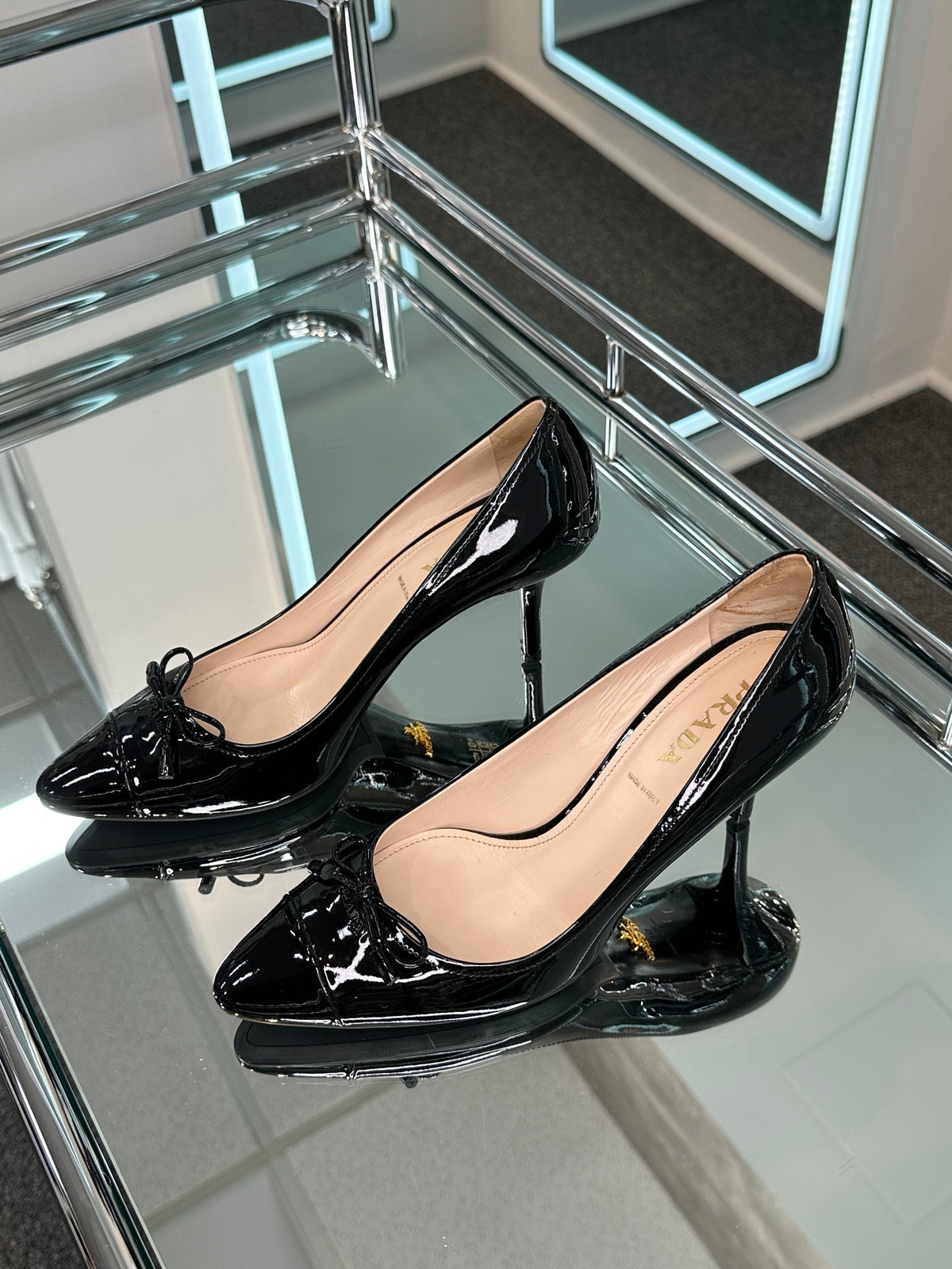 Prada Patent Pump