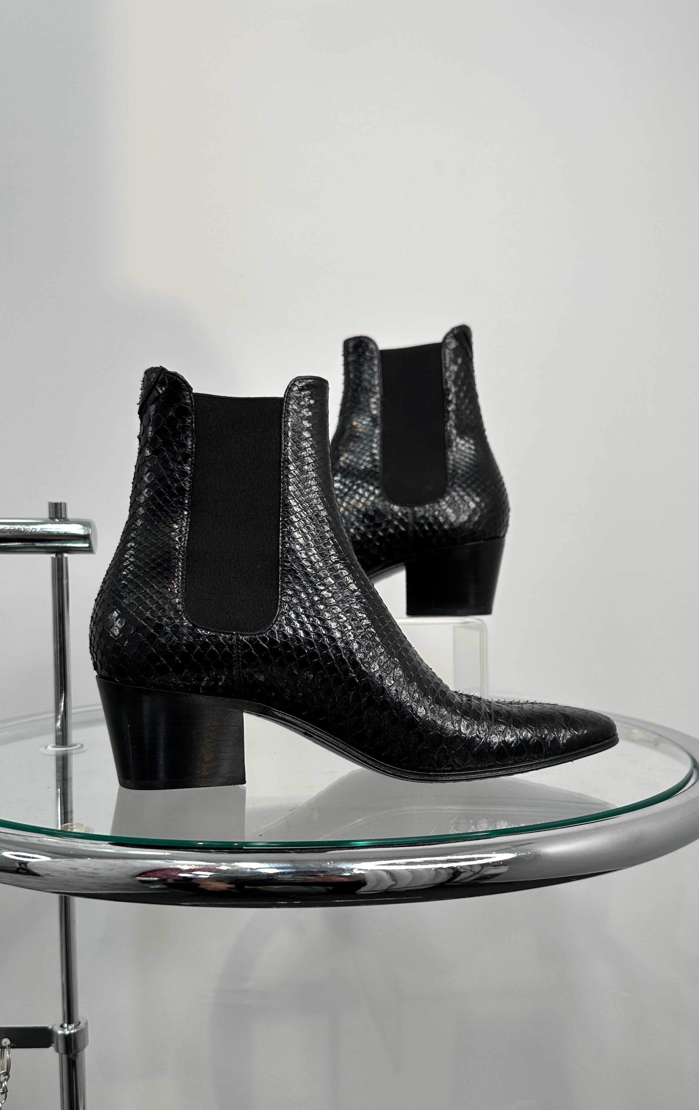 Saint Laurent python Bootie – Past & Present Boutique