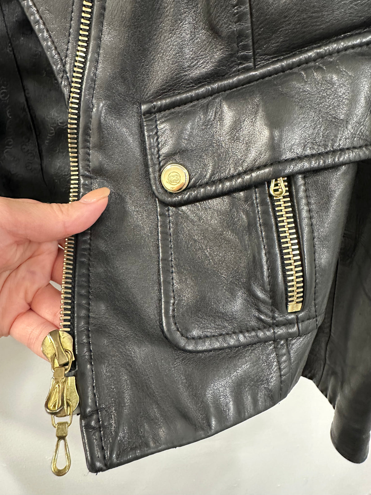 Escada leather Jacket