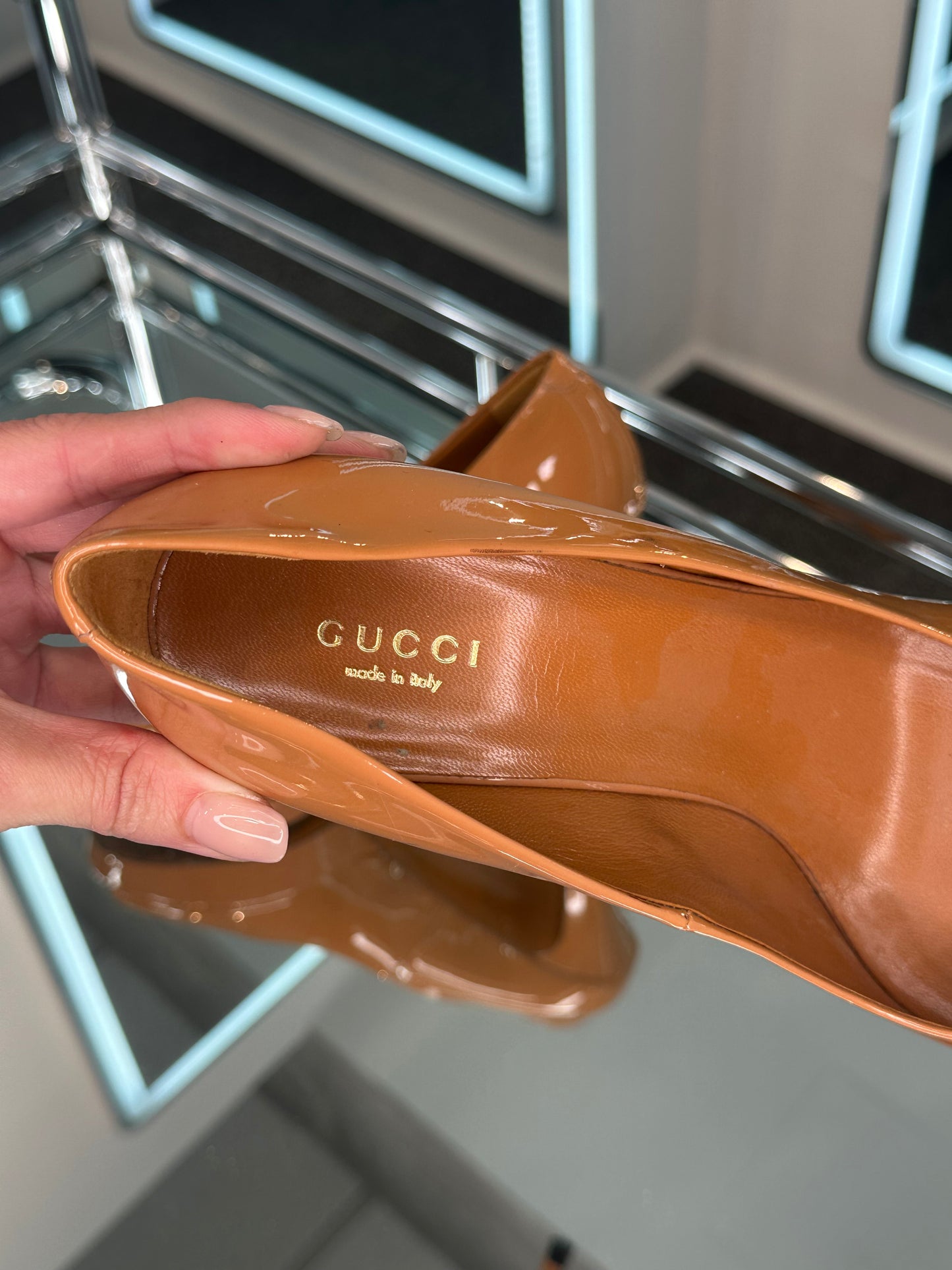 Gucci Peep-Toe Pumps