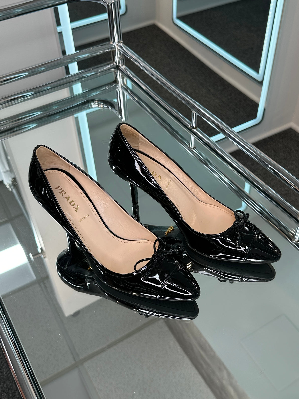 Prada Patent Pump