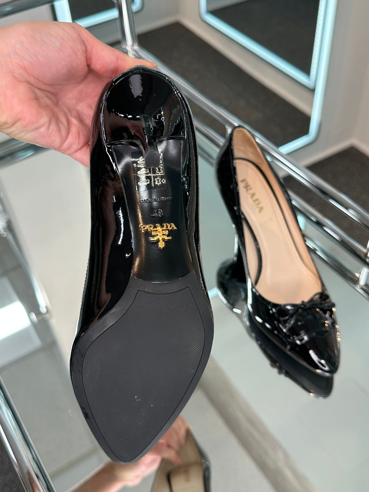 Prada Patent Pump