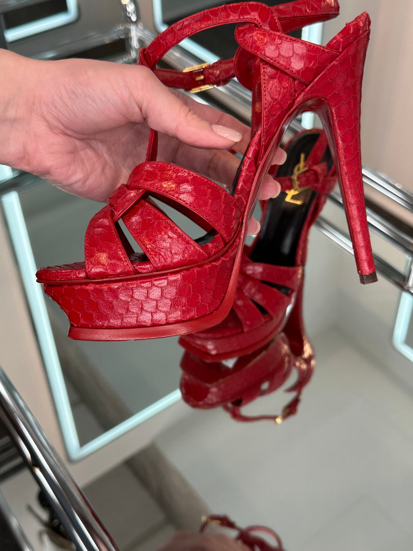 Saint Laurent T-Strap Sandals
