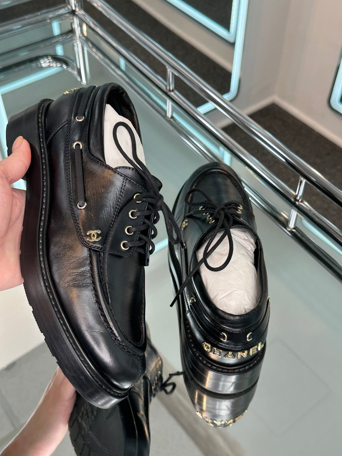 Chanel Moccasins