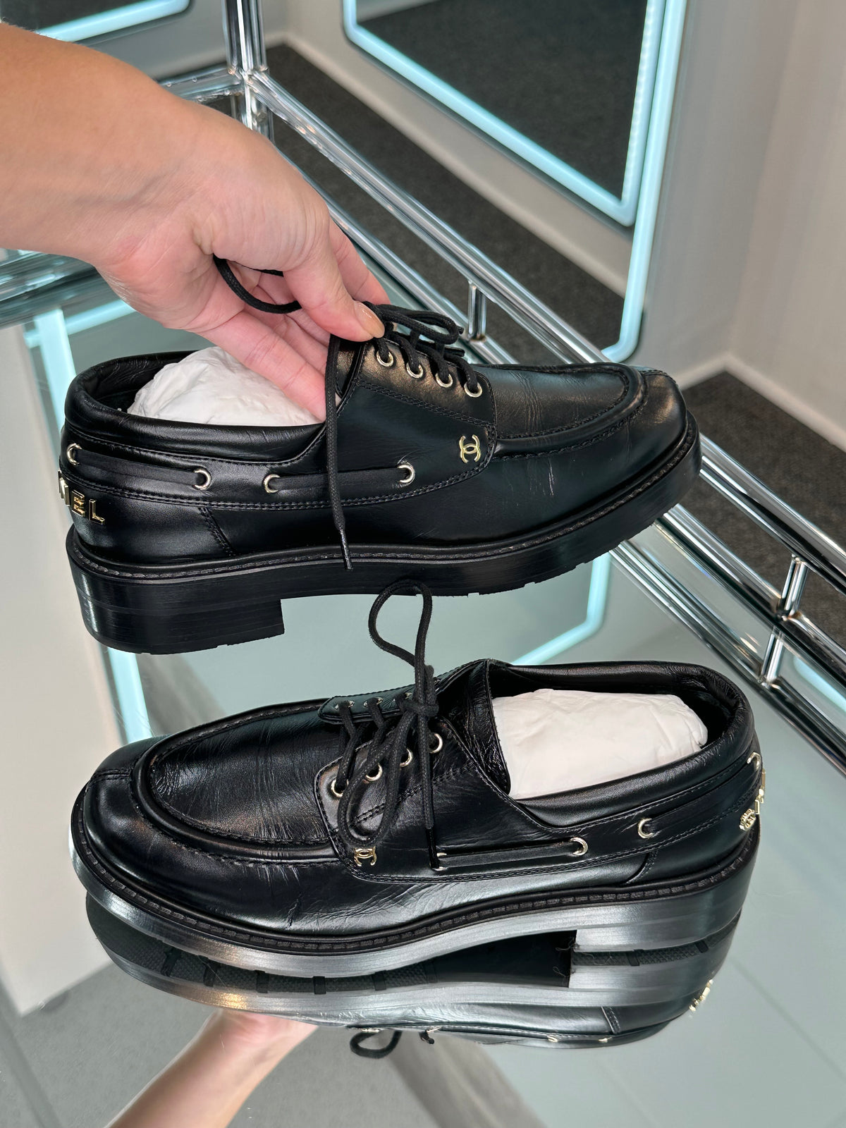 Chanel Moccasins