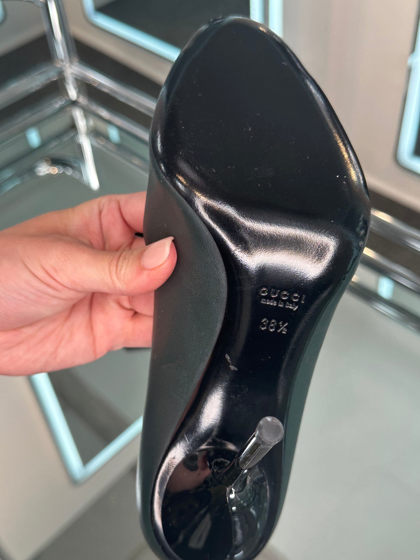 Gucci Peep-Toe Pumps