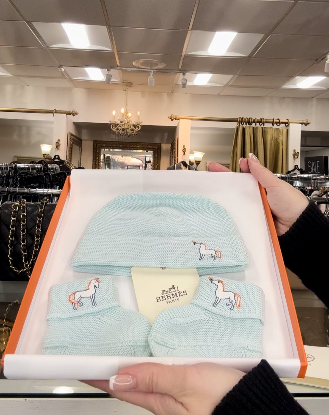 Hermes Baby Set