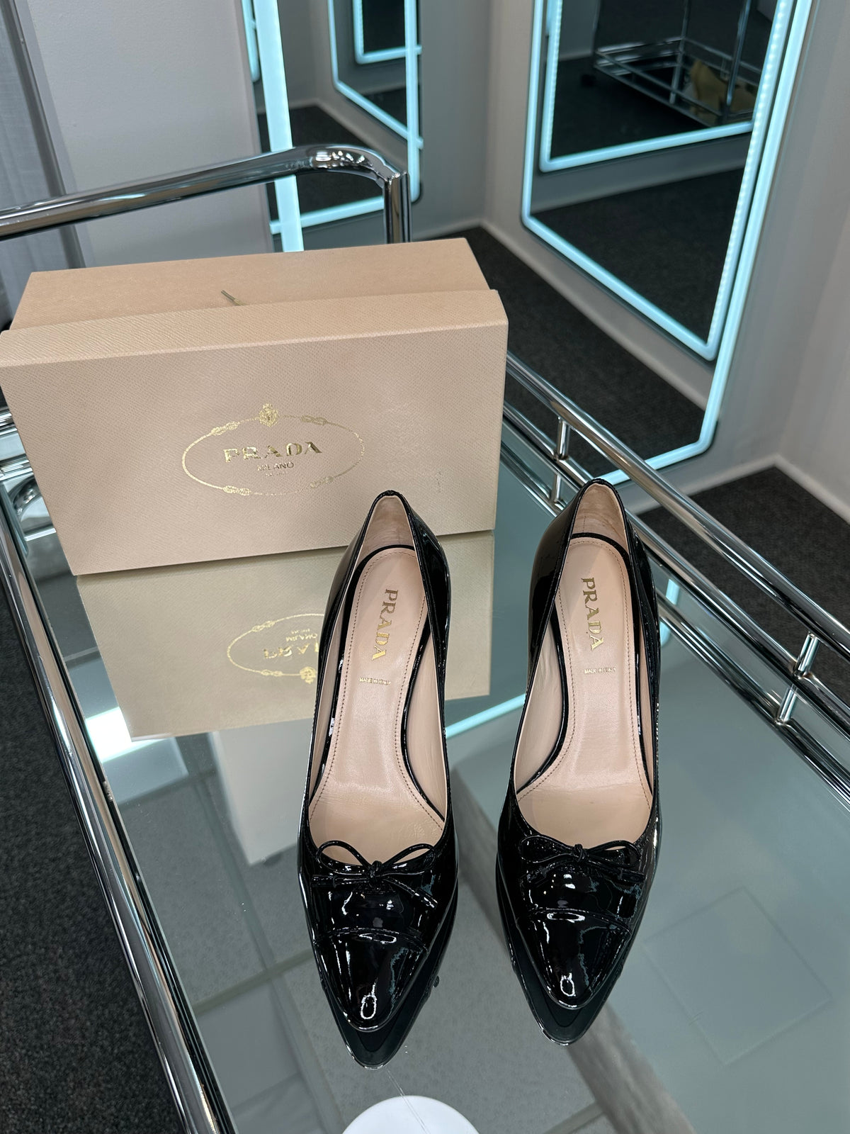 Prada Patent Pump