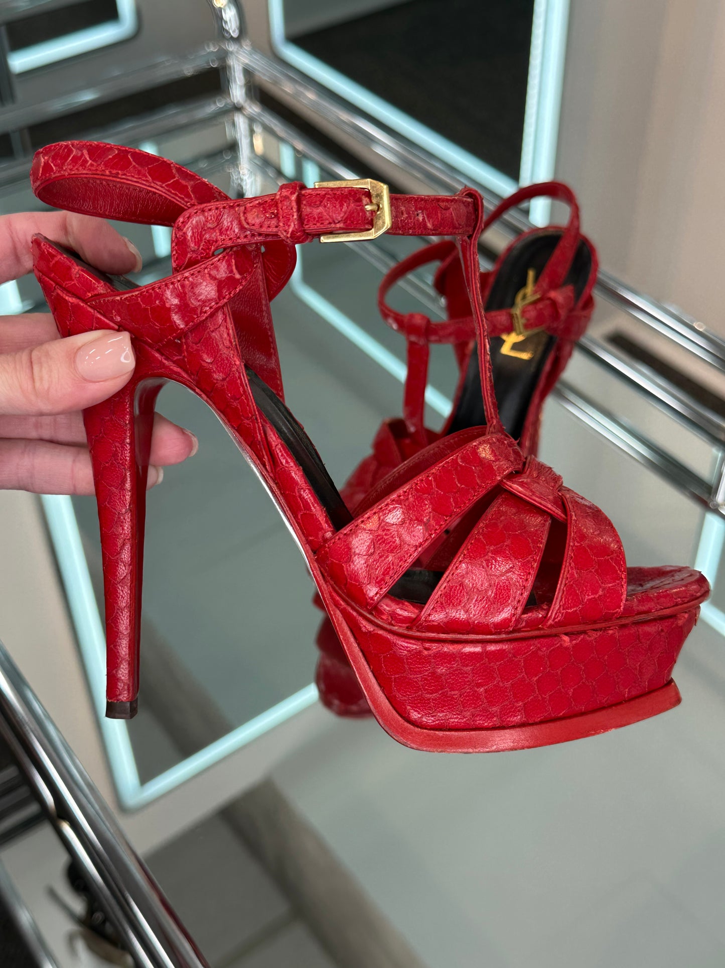 Saint Laurent T-Strap Sandals