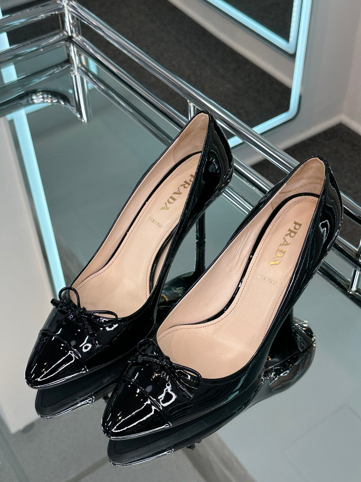 Prada Patent Pump