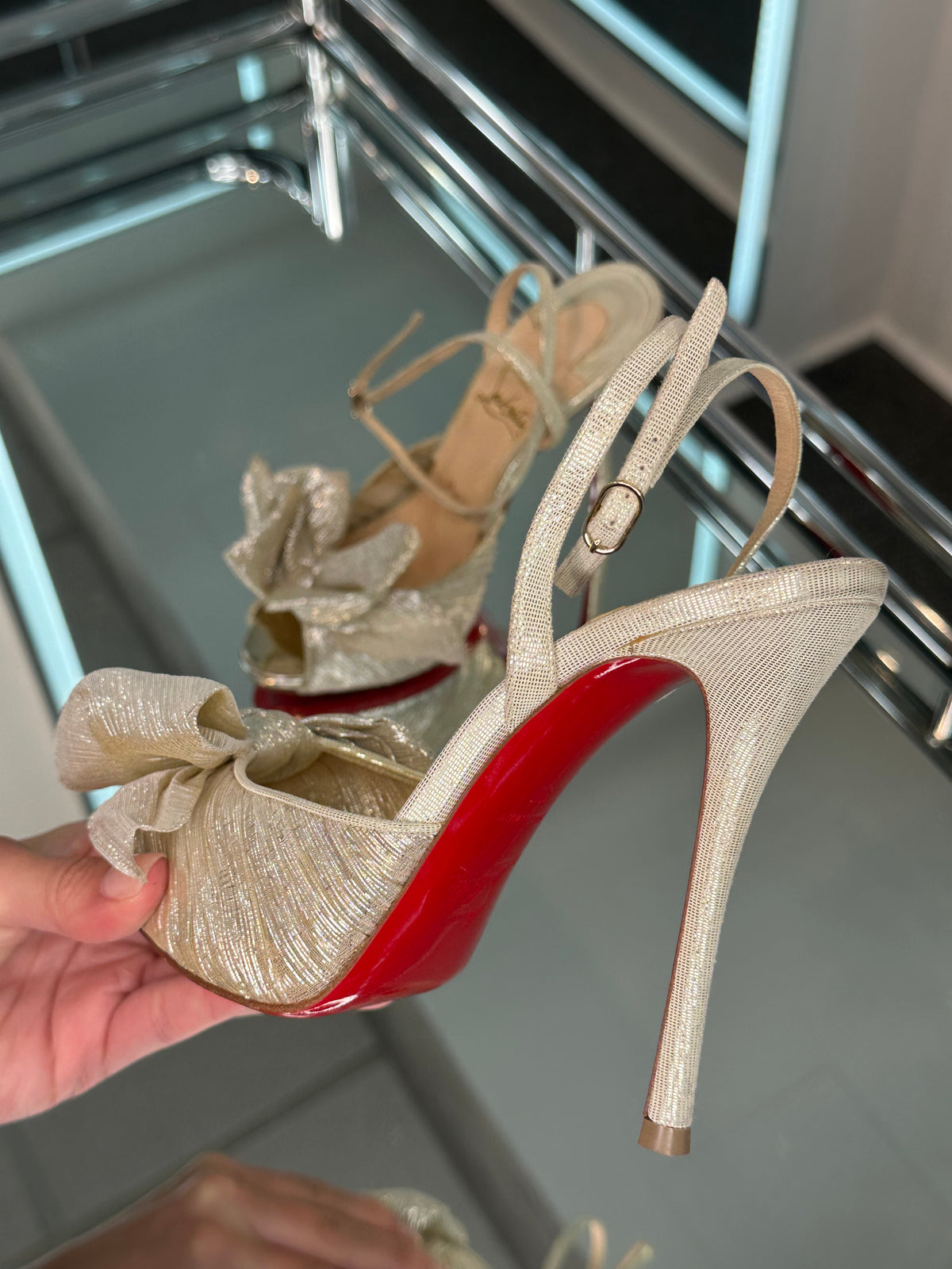Christian Louboutin Chiffon Heels