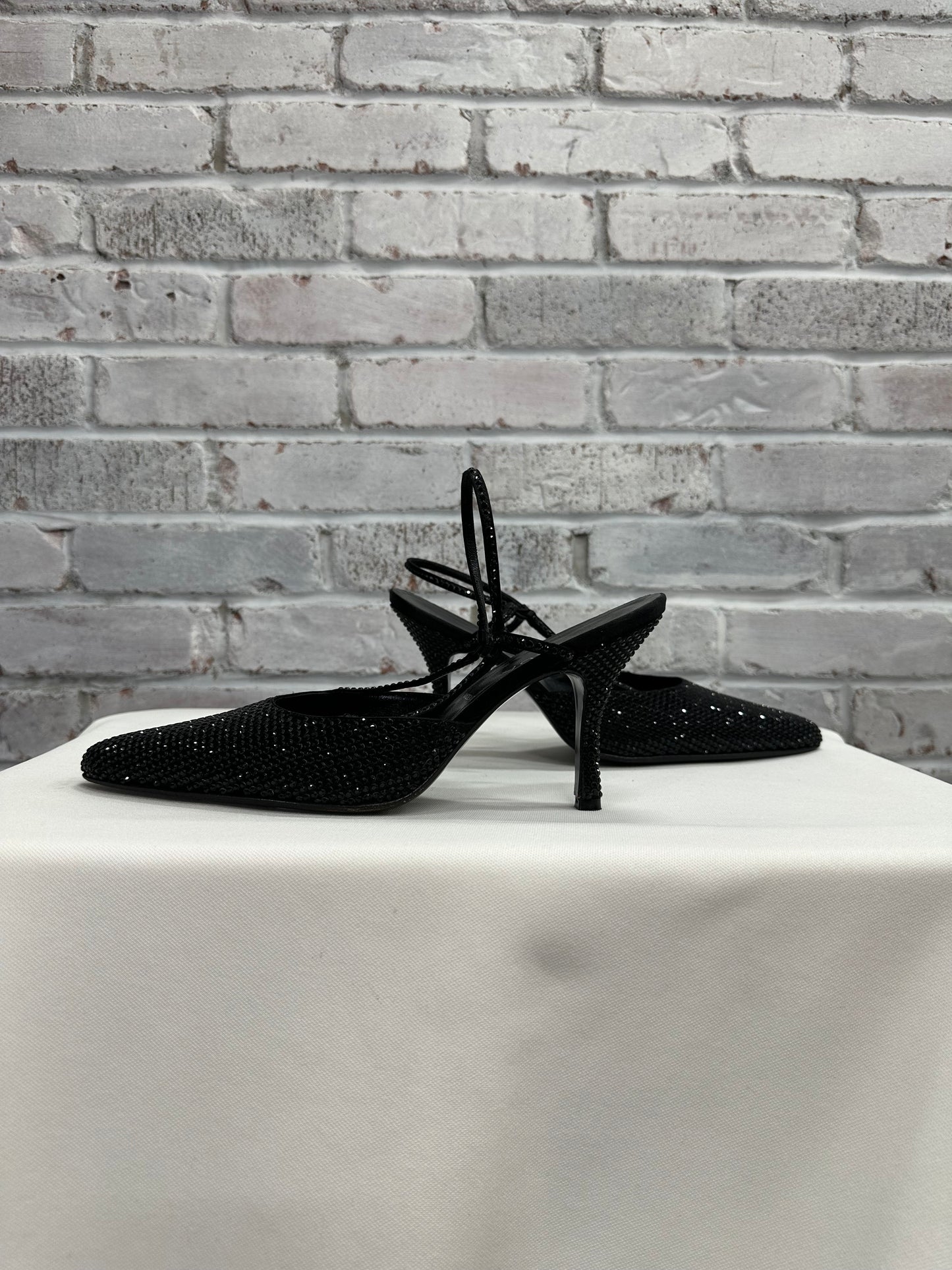 Escada rhinestone Slingbacks