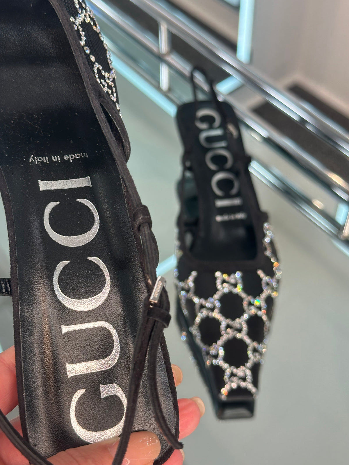Gucci kitten heel Slingback Pump