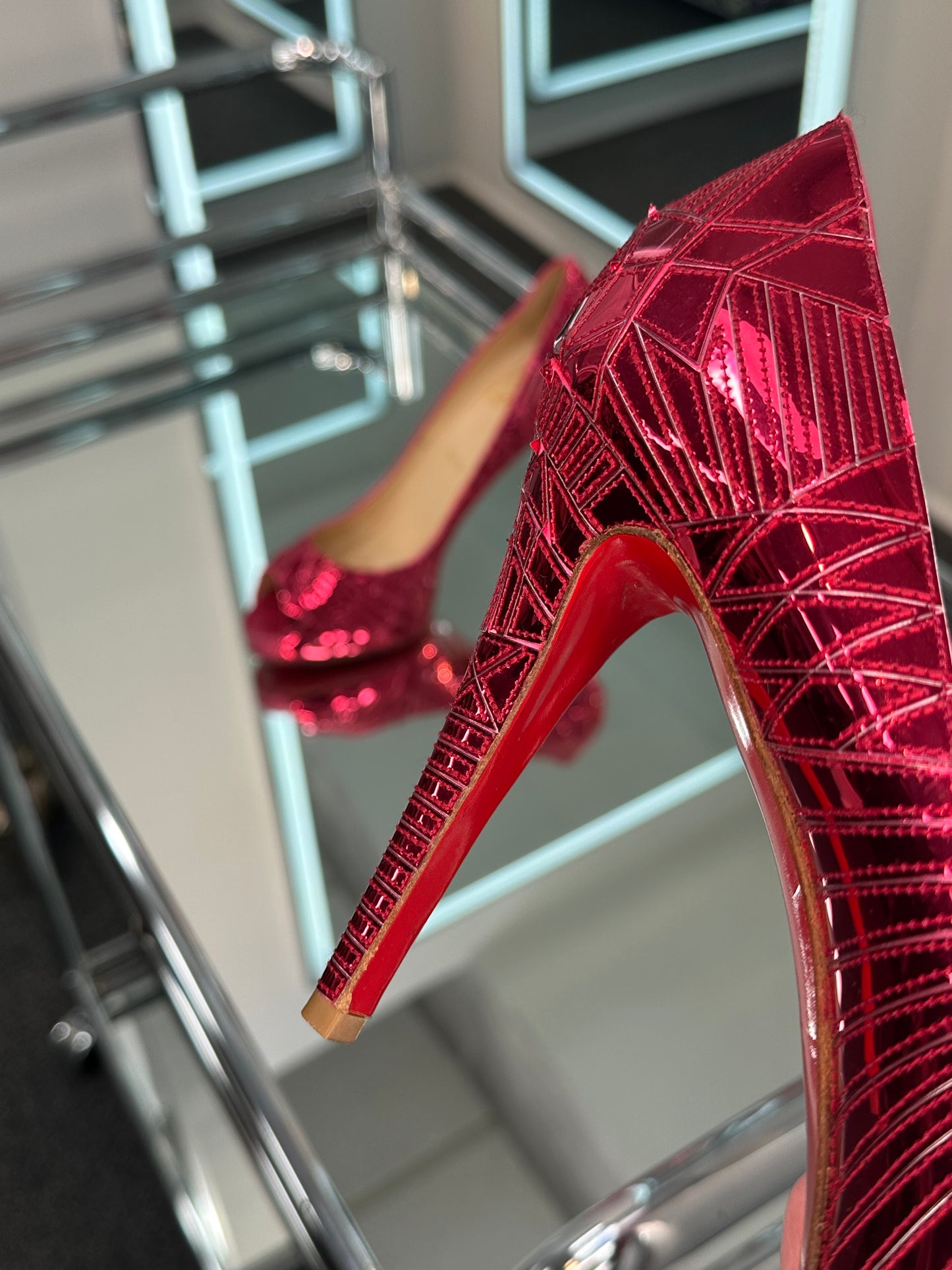 Christian Louboutin Peep-Toe Pump