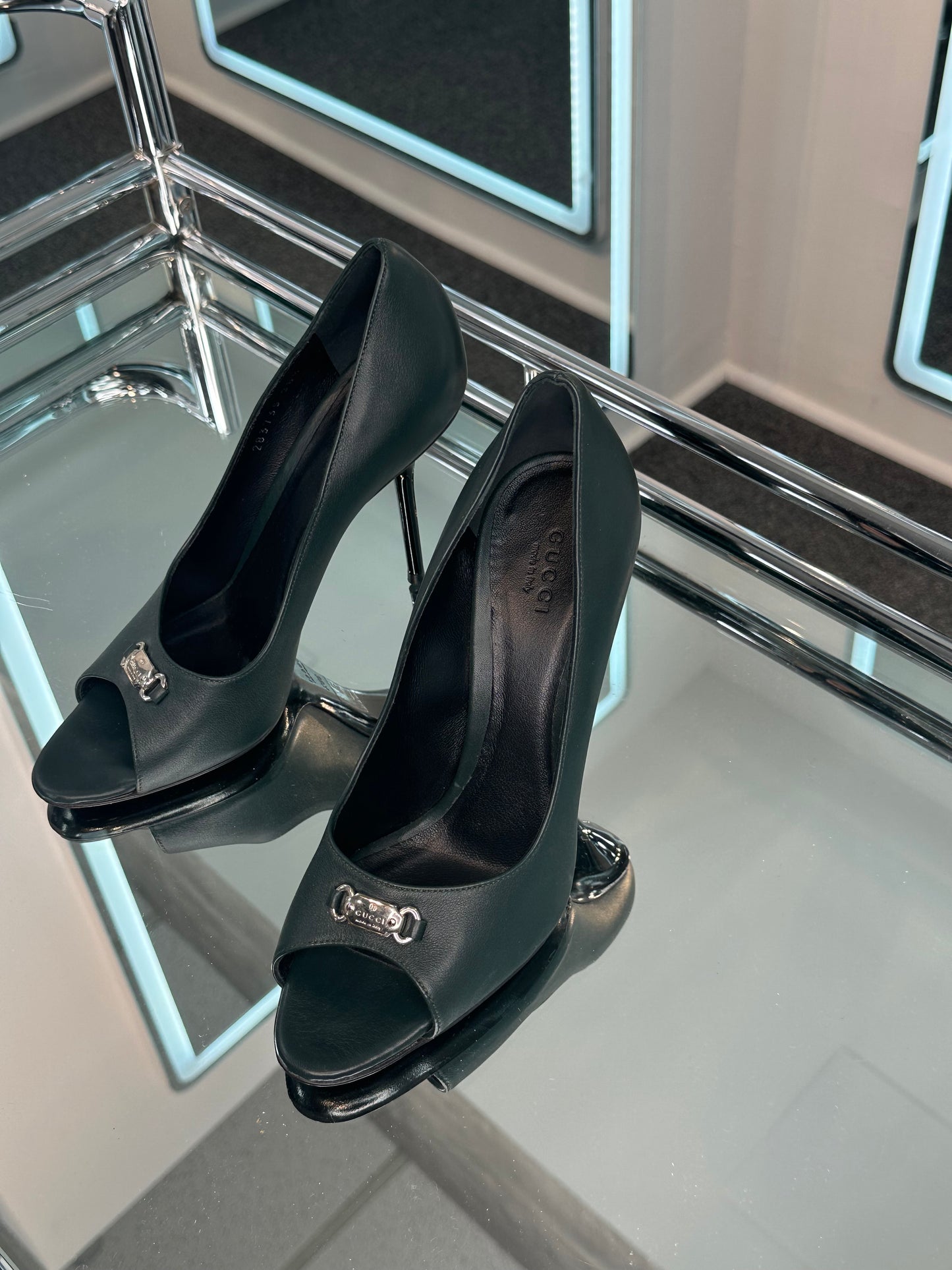 Gucci Peep-Toe Pumps