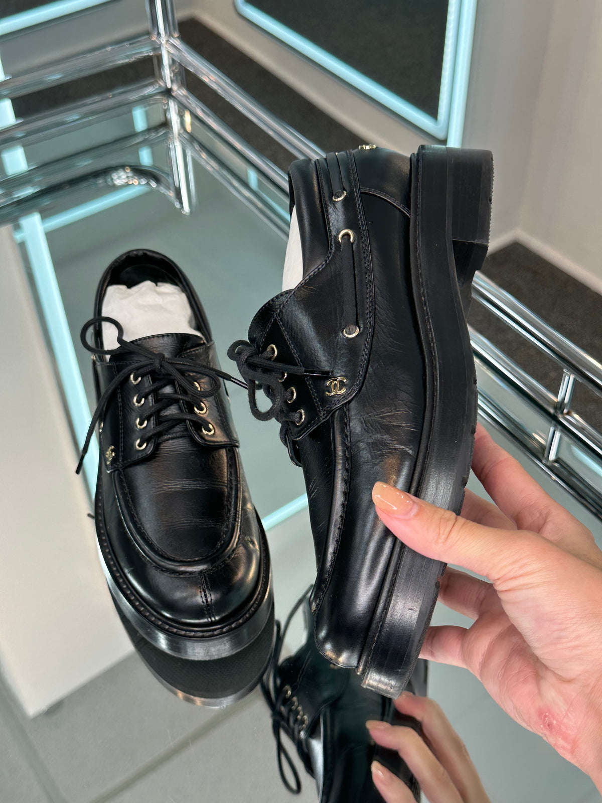 Chanel Moccasins
