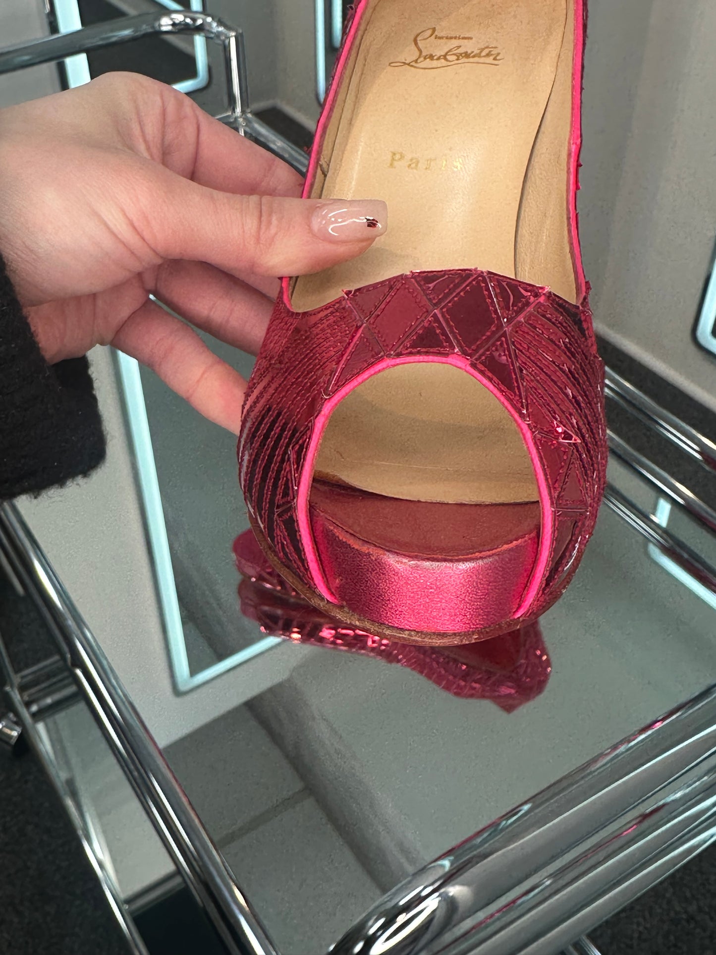 Christian Louboutin Peep-Toe Pump