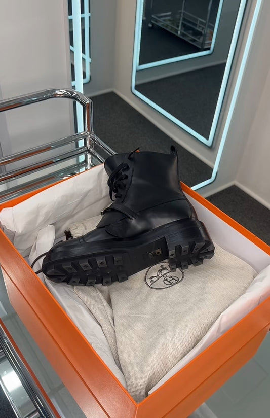 Hermes Combat Boots