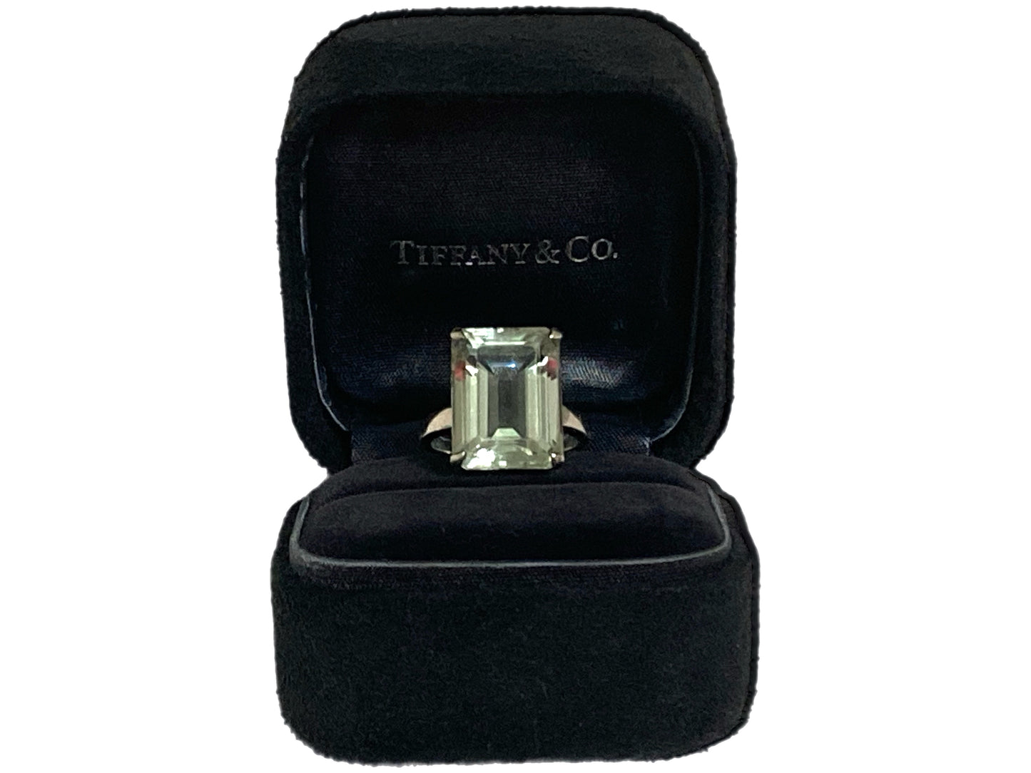 TIFFANY & CO. Sterling Silver / Quartz Ring Size 5